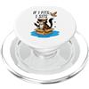 Feline Box Dwellers Design a forma di meme If I Fits I Sits Funny Cat in Box PopSockets PopGrip per MagSafe