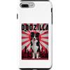 Border Collie Puppy Lover PS Custodia per iPhone 7 Plus/8 Plus Divertente retrò giapponese Dogzilla Border Collie amante dei cani