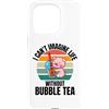 Retro Pig I Can't Imagine Life Without B Custodia per iPhone 15 Pro Simpatico maiale retrò Non riesco a immaginare la vita senza Bubble Tea