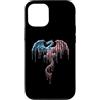 Paint Dripping Patriotic 4th of July US Custodia per iPhone 12/12 Pro Dragon Fantasy Bandiera americana USA Drip Graffiti Patriottismo
