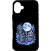 Kawaii Pigeon Club Custodia per iPhone 16 Plus Kawaii Pigeon Funny Moon Storm Meme Meme Bird Art