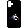 Paint Dripping Patriotic 4th of July US Custodia per iPhone 16 Plus Curling Stone Player Bandiera Americana USA Drip Graffiti Amante
