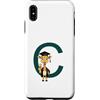 Timowo Studio Custodia per iPhone XS Max Giraffa Diploma Lettera C Alfabeto Animale