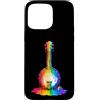 Orchestra-Musica-Strumento Accessori Reg Custodia per iPhone 15 Pro Max Drip-Painting-Art 80s 90s Banjo Suonatore banjo Music Banjo