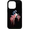 Paint Dripping Patriotic 4th of July US Custodia per iPhone 13 Pro Dirt Bike Motocross Bike Bandiera Americana USA Drip Graffiti
