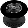 Music Producer Synth Tech Apparel Audio Engineer Analog Soul Digital Brain Record PopSockets PopGrip Adesivo