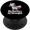Rare Disease Warrior Gifts for Women and Mese di sensibilizzazione sulle malattie rare Zebra febbraio Malattia rara PopSockets PopGrip Adesivo