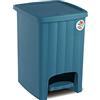 Stefanplast Pattumiera a pedale margherita ottanio 20 litri
