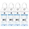 MSC Cruise Luggage Tag Holder (4 Pack), Fits All MSC Ships & Tags, Clear, Waterp