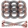 PMELCXD Pettine Elastico Circolare Completo, Rotondo Flessibile 9P, Supporto per Fascia per Capelli in Plastica Elastica, Adatto per Ragazze, 3 Colori