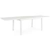 Andrea Bizzotto Tavolo Allungabile Pelagius Alluminio Bianco 135-270x90 cm