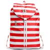 Invicta Zaino - MINISAC NEXT - Rosso - Richiudibile e Tascabile - Viaggio & Tempo Libero - Zainetto Uomo Donna a Righe - ICONA - PACKABLE