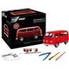 Revell- Adventskalender VW T2 Bus, der Kult Bulli mit Dem Easy-Click-System in 24 Giorni per modellino Auto Fai da Te, Colore: Rosso, 01034