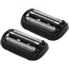 lotipe Confezione da 2 testine di ricambio 53B Series 5/6 Foil & Cutter per serie S5 S6(New Gens) 5018s, 5020s, 5035s, 5049cs, 5050cs 5762 6020s, 6040cs, 6072cc, 6075cc, 6090cc.