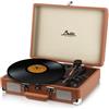 BRITZ Altoparlante giradischi lettore LP Bluetooth BRITZ BZ-TP1000 / espresso / ori...