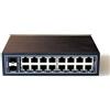WIWAV INC. WIWAV WDH-16ET2GF-DC 10/100Mbps Switch Ethernet Industriale Gigabit a 18
