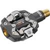 LOOK Cycle - Pedali MTB X-TRACK Race Carbon Ti - Meccanismo Compatibile SPD - Corpo in Carbonio, Asse Titanio - Affidabilità Estrema, Ampia Superficie d'Appoggio - Pedali Automatici Ultra Leggeri