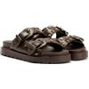 Buffalo Raya Ari West Sandali In Pelle Da Donna Marroni - EUR 39