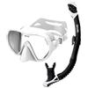 SEAC Set bis Rondò Dry - Set Snorkeling Adulto con Maschera Frameless monolente in Vetro Temperato e Snorkel Dry Top con Valvola di Spurgo, Boccaglio Ergonomico in Silicone, Arancio