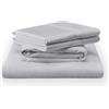TEMPUR-PEDIC TEMPUR - Set di lenzuola in cotone classico Sleepy Silver Mist - Split Cal King