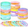 Namalu 36 Braccialetti con Frasi Motivazionale Silicone Colorati Natale | Bracciale Amicizia Italiano Colorati, Regalo, Gadget Coraggio Silicone, Compleanno Festa Laurea, Fine Anno, Collega