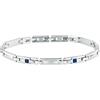 Morellato Bracciale Uomo in Acciaio, Zirconi, Collezione MOTOWN - SALS130