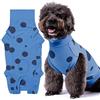 Comwish Tuta per il recupero dei cani, professionale, morbida e traspirante | Protezione post-sterilizzazione/neutro, fori per pipì unisex, morbido cotone traspirante che impedisce il leccare