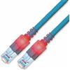 EasyLan Cavo patch RJ45 SACON CAT.6, S/FTP, identificazione luminosa, LSOH, blu, 5,0 m