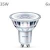 Philips Set di 6 lampadine LED Classic 35W GU10 WW 36D ND 6CT/4 EC
