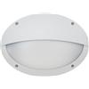 CRISTHER LIGHTING Dopo Lighting - Applique TEIA (L.33cm), uso esterno IP66, classica applique da esterno in policarbonato ideale per balconi, terrazze, sentieri o facciate, E27 23W, bianco