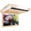 EDEDE TV per Auto, Monitor da tetto for auto da 12,1 pollici TFT Flip Down Screen Lettore multimediale in testa Display for montaggio su tetto a soffitto Costruito nel trasmettitore FM(12.1 inch beige)