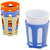 H&H 835700 Set 6 Supporti per Bicchiere, Plastica, Multicolore, 6 unità