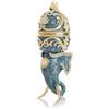 Keren Kopal Egg Elephant Piedistal Trinket box decorato con cristalli austriaci