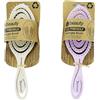 Generic CS Beauty - Spazzola districante per capelli, 2 pezzi, colori ecologici rosa e farina d'avena