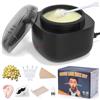 EYUYTU Kit di cera per naso per uomini e donne, kit di cera per capelli con cera da 100 g, 40 bastoncini, USB a calore rapido, temperatura costante intelligente, dimensioni aggiornate, multi-accessori