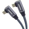 PremiumCord Cavo di Collegamento USB-C 3.2 Gen 2x2, SuperSpeed Trasferimento Dati Fino a 20Gbit/s, Cavo di Ricarica Fino a 5A, Potenza 100W, PD3.0 / QC4.0, USB 3.2 Generation 2x2, Nero, Lunghezza 3m