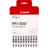 Canon 10 cartucce d'inchiostro Multipack Canon PFI-300 MBK/PBK/CO/GY/R/C/M/Y/PC/PM