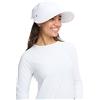 Solbari Visiera protettiva UPF 50+ Wanderlust da donna, taglia unica, bianco, XL (taglia unica)