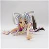 No Game No Life Shiro Anime Bunny Girl White Dres Action Figure Phone Stand