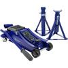 MICHELIN Kit Leva : Cric Idraulico a Carrello 1,8T + 2 Cavalletti fissi portata 2T
