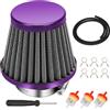HIAORS Filtro dell'aria viola da 38 mm, 39 mm, 40 mm, per moto da 50 cc, 70 cc, 90 cc, 110 cc, 125 cc, 150 cc, GY6 139QMB 139QMA, per moto, scooter, ATV, Dirt Pit Bike, Go Kart, Quad SSR TTR