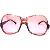 SAPHIRA Vintage occhiali donna sole viola plastica viola anni 80 grande lente rosa