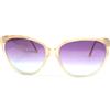 Vintage occhiali da sole donna rosa viola anni 80 plastica MADE IN ITALY gatto