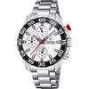 Festina Orologio Bambino Analogico Acciaio Inossidabile 316L Argento - Quarzo Cronografo - Vetro minerale alta resistenza - Impermeabile 5 ATM F20457/1 - Junior Collection