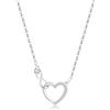VEEDOFA Collana Donna Argento 925, Ciondolo Cuore Infinito con Zirconi Cubici, Gioielli in Argento Sterling per Donna, Regalo Compleanno Elegante con Catenina