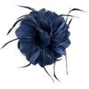 DBCFL Spilla di Piume di Stoffa di Moda e di Fiori in Tessuto - Squisita per Accessori da Donna - Gioielli per Feste di Nozze