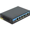 Delock Gigabit Ethernet Switch 4 Port PoE + 1 RJ45