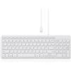 perixx PERIBOARD-213U - Tastiera a forbice USB silenziosa, design compatto con blocco numerico, QWERTY UK, colore: Bianco
