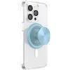 PopSockets: PopGrip Round per Magsafe - Anello Adattatore per MagSafe Incluso - Supporto e Impugnatura per Telefoni Cellulari e Custodia con un Top Intercambiabile - Aluminum Blue Sigh