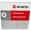 Wuerth Tape specchio Würth bianco larghezza 19 mm e lunghezza 25 m - nastro biadesivo con portante di polietilene e acrilato
